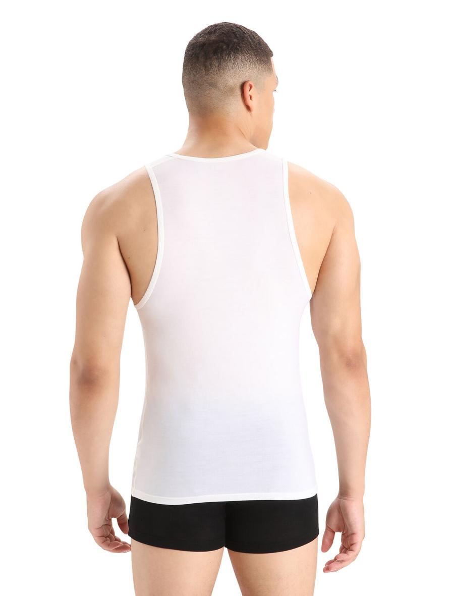 Snow Icebreaker Merino Anatomica Tank Top Men's Underwear | AU 1286RVDW